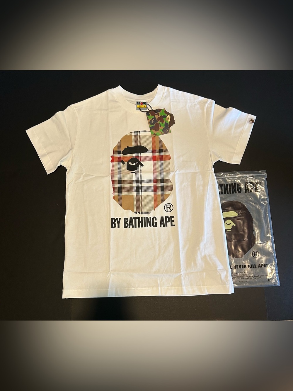 White Bape x Burberry tee